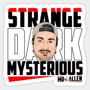 MrBallen Merch Mr Ballen Strange Dark Mysterious Sticker